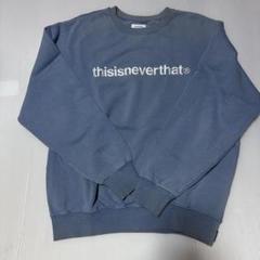 thisisneverthat ネイビー トレーナー Lサイズ thisisneverthat スウェット 古着 ネイビー Lサイズ - メルカリ