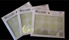 新品 新品 布に貼れるステッカー アイロン不要 3枚セット irodo