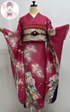振り袖セットお買い得 金彩加工刺繍入り成人式255