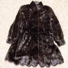 SAGA MINK 　サガミンクロイヤル　セミロングコート　金タグ 最高級の毛皮