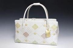 美品 人気の お洒落な 利休バッグ （正絹）Ｚ187 美品 人気の お洒落な 利休バッグ （正絹）Z187