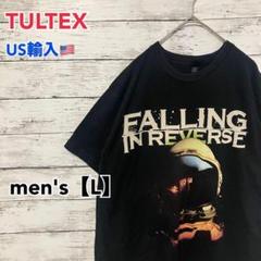 ●T366【US輸入】タルテックス Tシャツ ブラック系 men's【L】