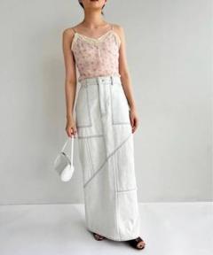EDIT.FOR LULU 【Hella/ヘラ】pencil skirt Hella/ヘラ】patchwork pencil skirt（デニムスカート）｜EDIT