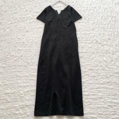 バースデーバッシュ【S】KEY NECK I LINE DRESS 半袖