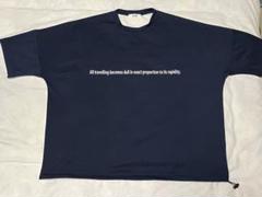 WEGO バルーンスリーブ　Tシャツ　Lサイズ ネイピー　ホワイト