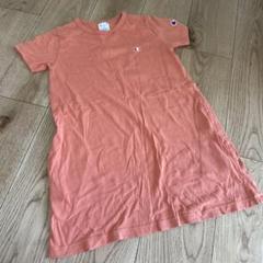 Champion 半袖ワンピース 130 オレンジ