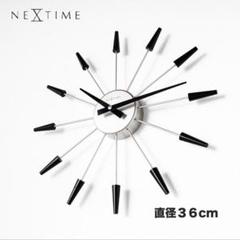 NEXTIME モダン壁掛け時計 シルバー　fiveさま