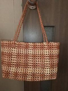 クラフトバンドかごバッグ