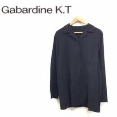 ギャバジンケーティー Gabardine K.T シャツ ブラウス フード 無地 タック 長袖 9 黒 ブラック レディース ギャバジンケーティー シャツ ブラウス フード 無地 タック 長袖