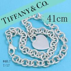 ティファニー　TIFFANY　ハート　タグ　チョーカー　41cm　良品　箱付