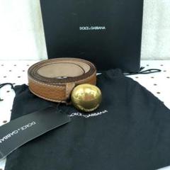 DOLCE&GABBANA ドルチェ＆ガッバーナ　ベルト　レザー　ブラウン