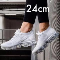 美品 NIKE VAPORMAX フライニット 2 ピュアプラチナム 24cm