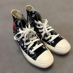 CONVERSE X コムデギャルソン　ハイカットスニーカー　23センチ PLAY COMME des GARCONS 新品 プレイ コムデギャルソン x