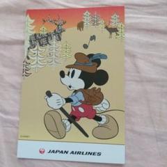 ⑥JAPAN AIRLINES 山登りミッキー ポストカードのサムネイル