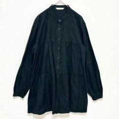 メイコン◆長袖ティアードブラウス/丈長め ゆったりサイズ 体型カバー シンプル