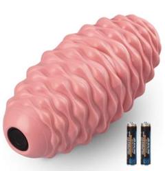 電動フォームローラー 振動筋膜マッサージポール ピンク