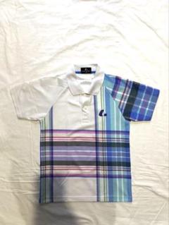 LUCENTルーセント テニスウェア 半袖ポロシャツ チェック ジュニア 140