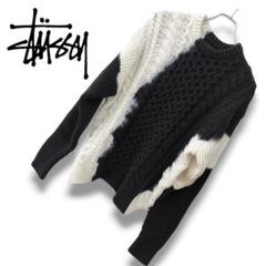 STUSSY ステューシー フィッシャーマン セーター ニット タイダイ 染L STUSSY ステューシー フィッシャーマン セーター ニット