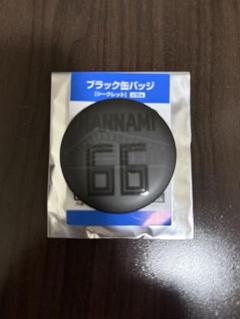 ファイターズ ブラック缶バッチ 万波中正