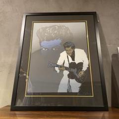 ローリングストーンズ　サイン　シルクスクリーン　ロンウッド　版画　リトグラフ ロン・ウッド（ローリングストーンズ）リトグラフ - メルカリ