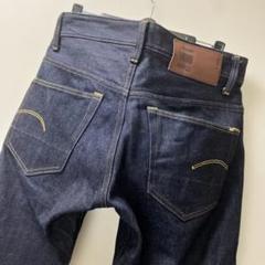 超美品❣️ジースターロゥ❣️メンズ❣️3301TAPERED❣️濃紺❣️革タグ❣️
