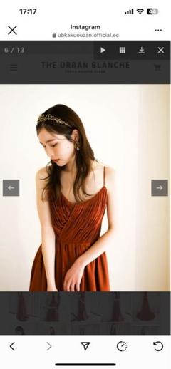 【THE URBAN BLANCHE】テラコッタドレス　CD26 59cf5574841d87361f9dd51b52e078