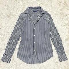 美品 ポロラルフローレン POLO ストライプ シャツ ホース刺繍