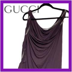 未使用品 タグ付き GUCCI グッチ ロング丈 ドレス ワンピース