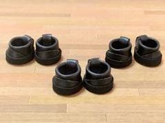 ぬい靴 10cmぬい用 合皮ブーツ 黒/三足セット