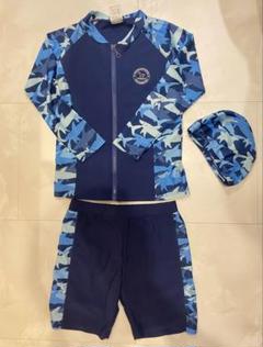 Dumia サメ柄 男の子 水着 3点セット 130㎝