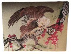 昭和レトロ 糸の絵画 文化刺繍 鷲 ワシ 絵画 芸術 美術 アート 昭和レトロ 糸の絵画 文化刺繍 鷲 ワシ 絵画 芸術 美術 アート