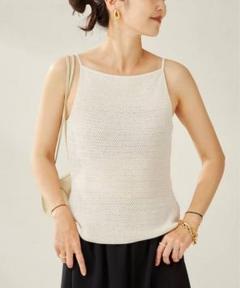 le / ル CROCHET BACK POINT トップス　Plage ニット