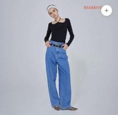 searoomlyn オーバーウエストワイドデニム　25 オーバーウエストワイドデニム SRN05