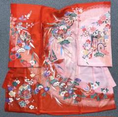 女の子 夏用 絽 お宮参り着物 掛け着正絹　少難