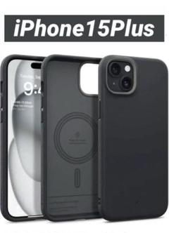 iPhone15Plus用ケースMagSafe対応スマホケースブラックセサミ
