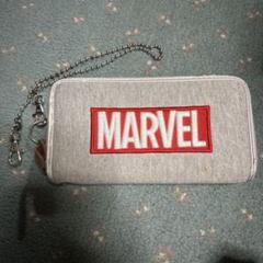 MARVEL 財布 グレー/レッド