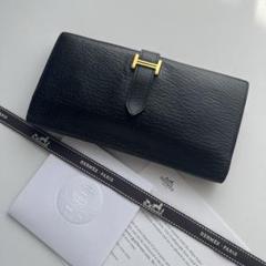 81 美品 HERMES エルメス ベアン スフレ 2つ折り 長財布
