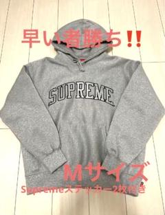 Mサイズ【最終値下げ！】Supreme グレー フード付きパーカーのサムネイル