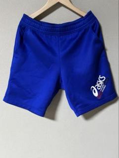 スポーツ　ASICS ハーフパンツ 青