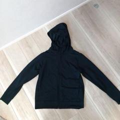 『UNIQLO』 エアリズム パーカー 150cm 黒