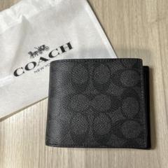 COACH ブラック 長財布 保存袋付き COACH 長財布【男女兼用】完全新品未使用品 ブラック使用｜Yahoo