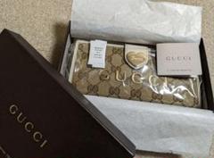 GUCCI GGパターン 長財布 箱付き GUCCI GGパターン ブラック長財布 - メルカリ