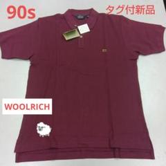 90年代新品デッドストックウールリッチ総柄ポロシャツグリーン系М
