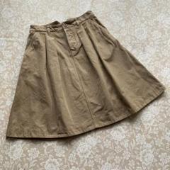 【定番】マーガレットハウエル MHL. ひざ丈 チノ スカート 2 グレー♪ MARGARET HOWELL - MargaretHowell(マーガレットハウエル
