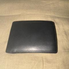 ETTINGER 財布 二つ折り 小銭入れ付き 中古 黒×パープルのサムネイル