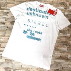 【新品】DIESEL ディーゼル／クラックプリント Tシャツ カットソー S
