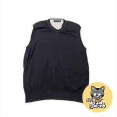 90s 古着 ノーティカ ベスト ニット 刺繍ロゴ 2XL