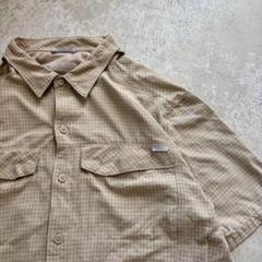 columbia 半袖チェックシャツ