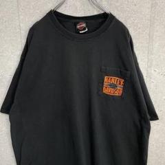 ハーレーダビッドソン　サンディエゴ　バイク　プリント　ブラック　Tシャツ2XL
