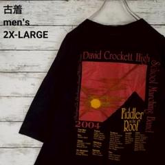 古着 00's ジャージーズ Tシャツ 屋根の上のバイオリン弾き 黒 2XL